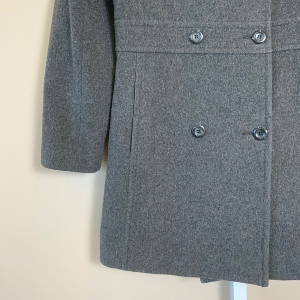 Nine West Wool Button Front Overcoat Coat - image 8